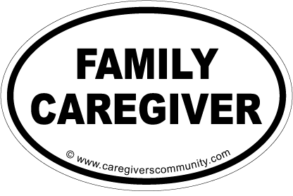 Official Family Caregiver Bumper Sticker